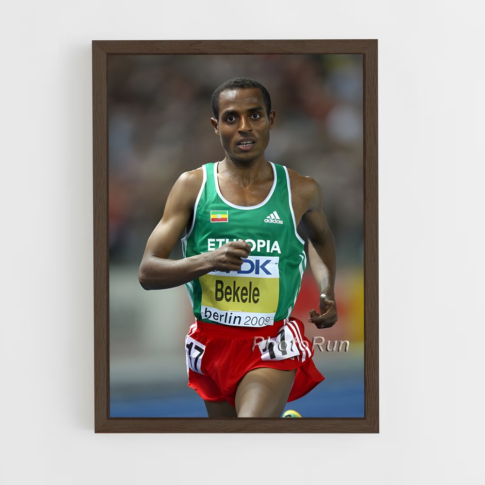 Poster Kenenisa en Pleine Course – affiche Athlétisme (vue 5)